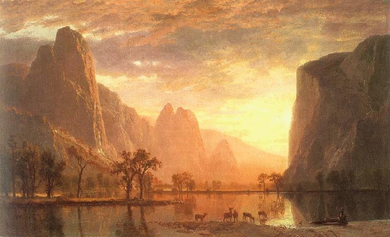 Albert Bierstadt Valley of the Yosemite oil painting image